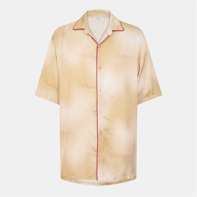 Relaxed Fit Lettering Short Sleeve Shirt