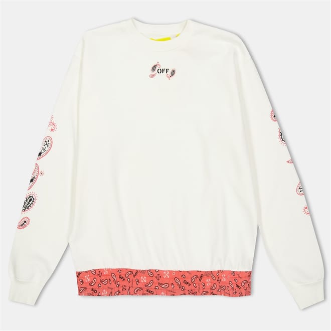 Bandana Logo Print Crew Neck Sweatshirt