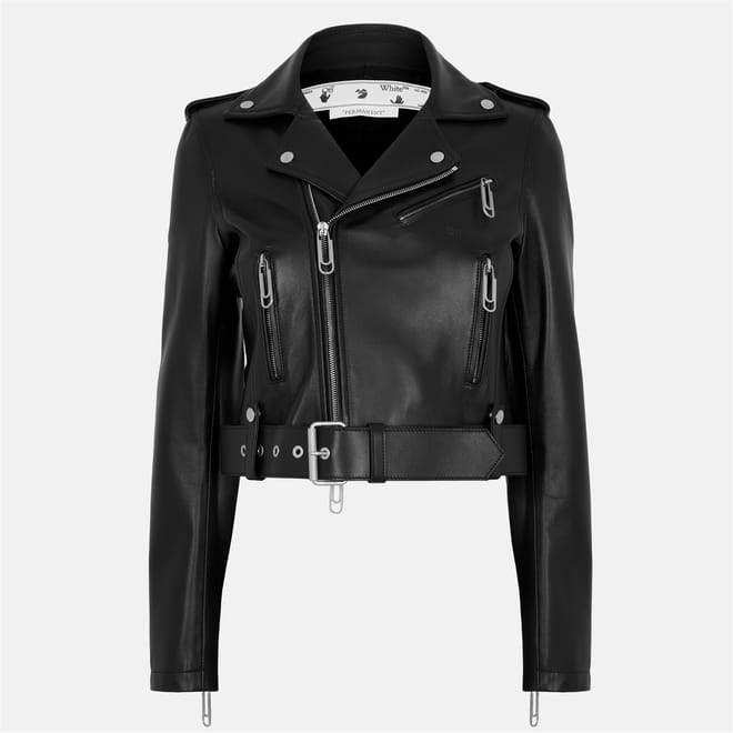 Solid Patterned Lapel Collared Bike Jacket