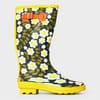 Floral Block Heel Wellington Boots