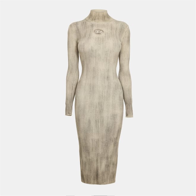 Zary C High Neck Long Sleeve Maxi Dress