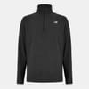 Spa Dye Zip Neck Long Sleeve Top