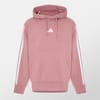 Mens Fleece 3 Stripes Hoodie