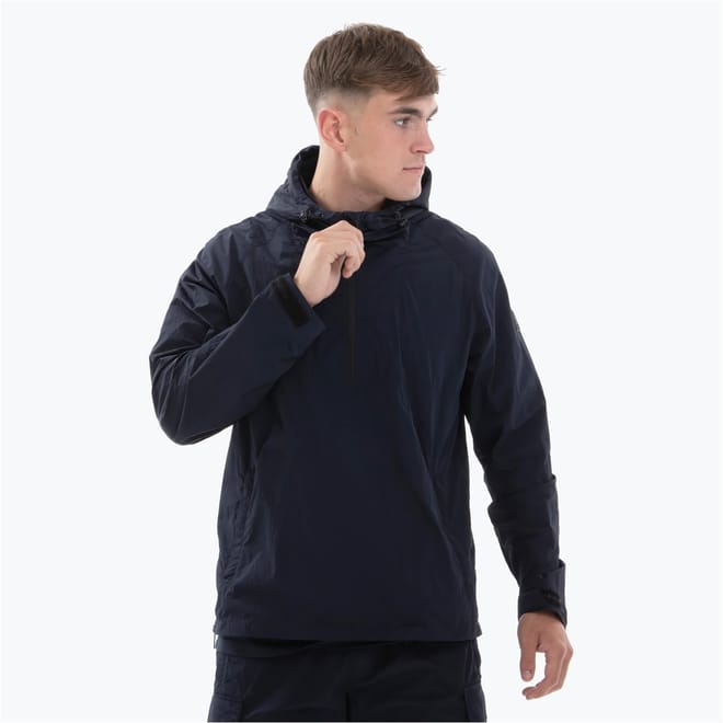 Supersonic Hooded Solid Patterned Rain Jacket