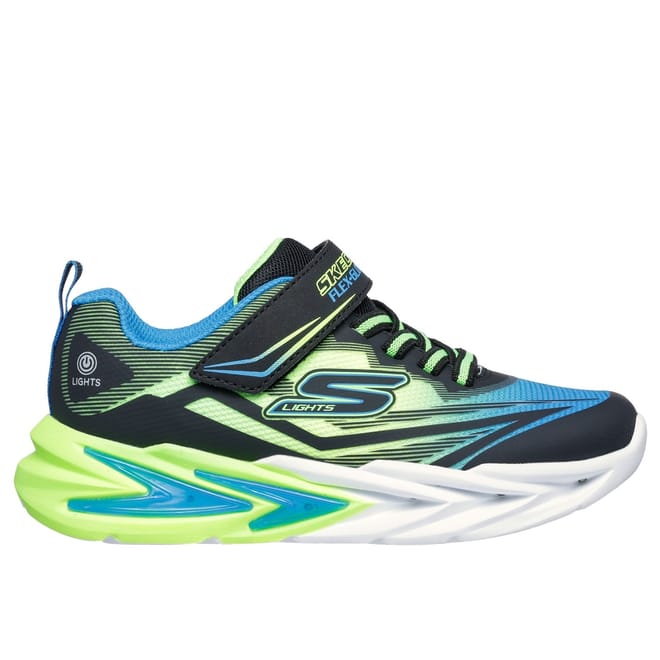 Boys Lighted Gore Strap Round Toe Trainers