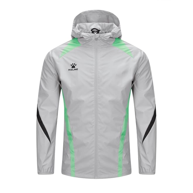 Hooded Neck Color Block Windbreaker