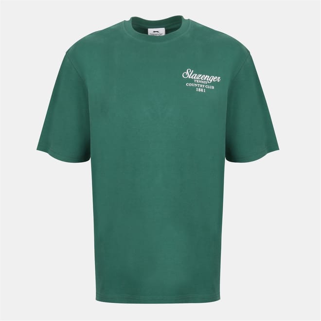 Tennis Oversize Fit Embroidered Lettering T-Shirt
