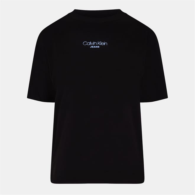 Boxy Fit Lettering Short Sleeve T-Shirt
