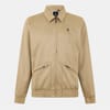 Magnus Solid Patterned Snap Button Ribbed Cuff Bomber Jacket