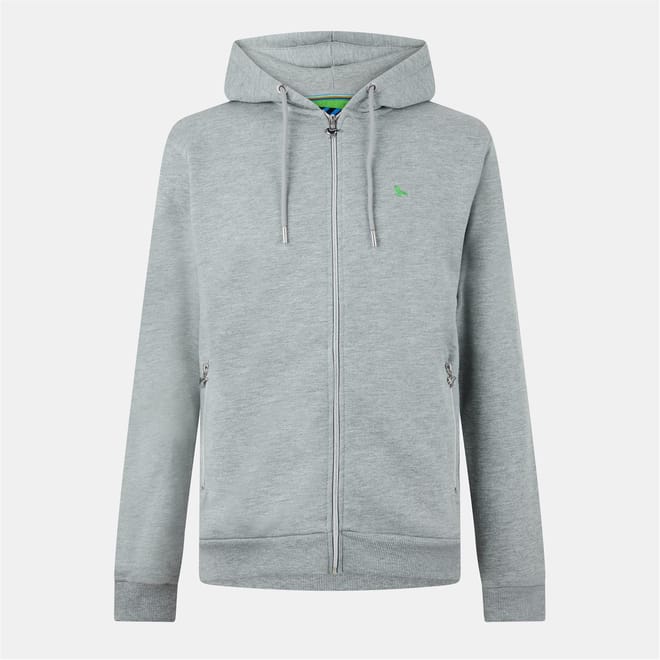 Route 66 Heathered Hooded Ribbed Cuff Sweat Jacket