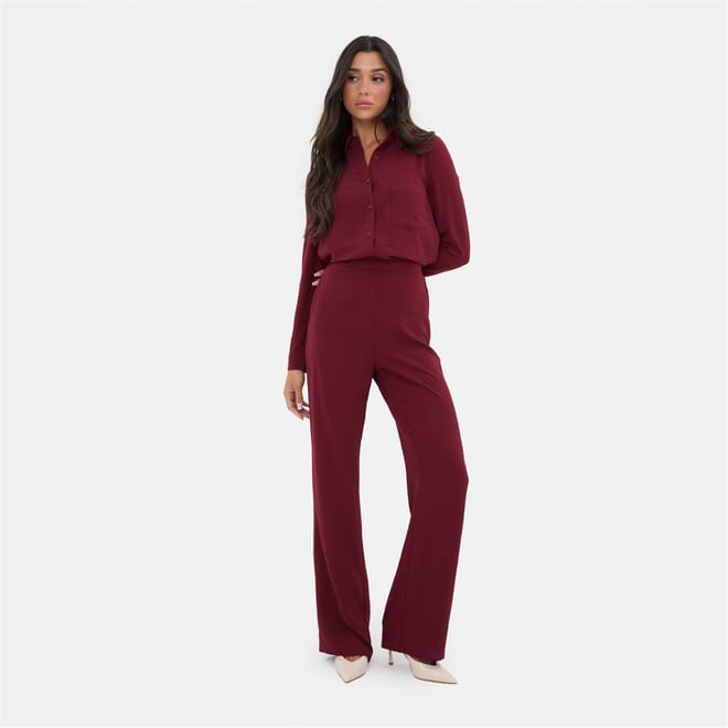Crepe Long Sleeved Shirt