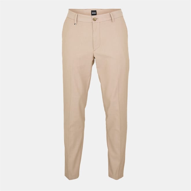 Kane Solid Patterned Straight Trousers