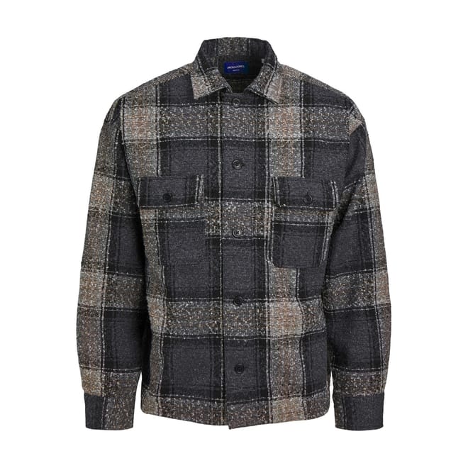 Boucle Regular Fit Long Sleeve Cuff Sleeve Front Pocket Shirt