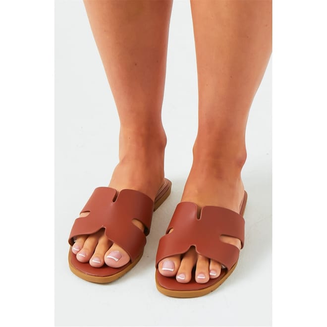 Rubber Ribbed Sole Sliders