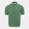 Quarter Zip Short Sleeve Ribbed Knit Polo