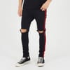 Fit Jeans With Contrast Side Seam Tape Detail