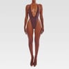 Metallic Fishtail One-Piece Swimsuit