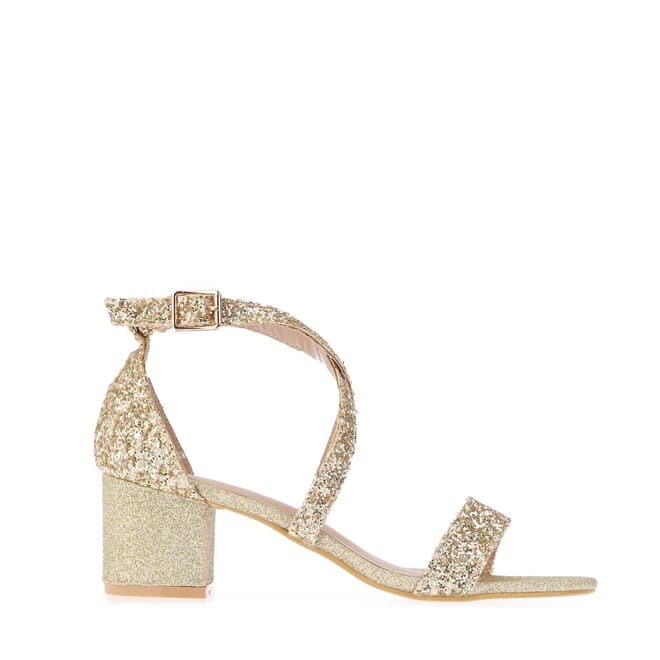 Strappy Mid High Block Heels