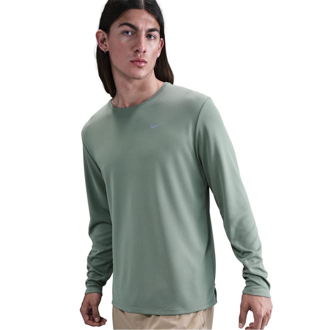 Mens Miler Dri Fit Uv Long Sleeve Running Top