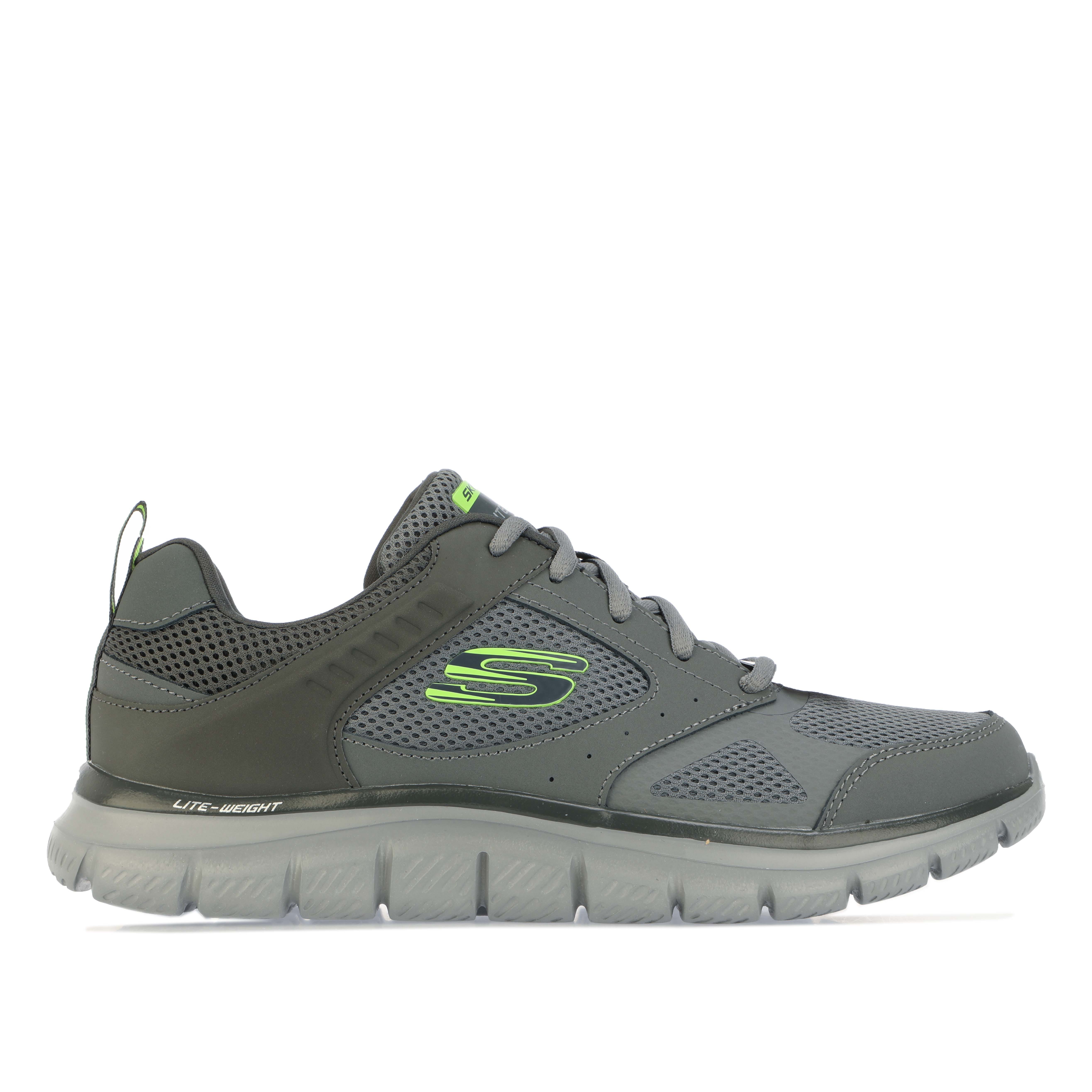 Skechers Mens Track Syntac Trainers Size 10 in Grey