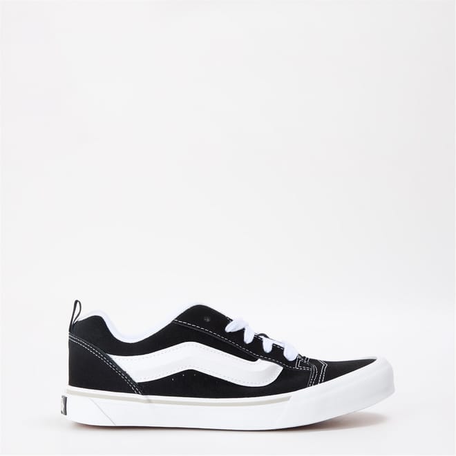 Mens Knu Skool Black White Canvasas Trainers