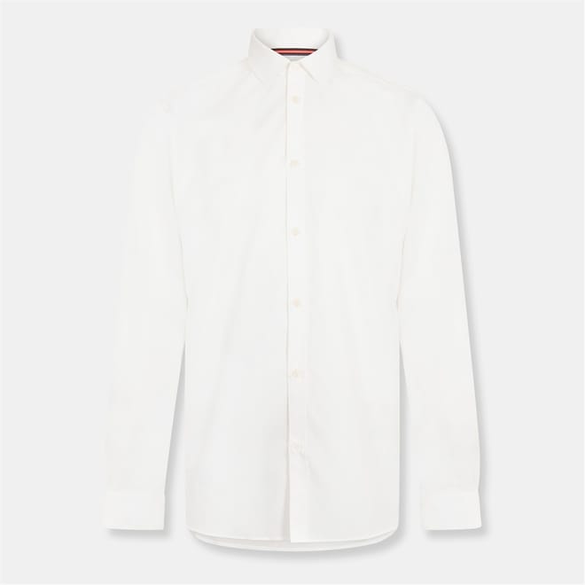 Regular Fit Long Sleeve Point Collar Shirt