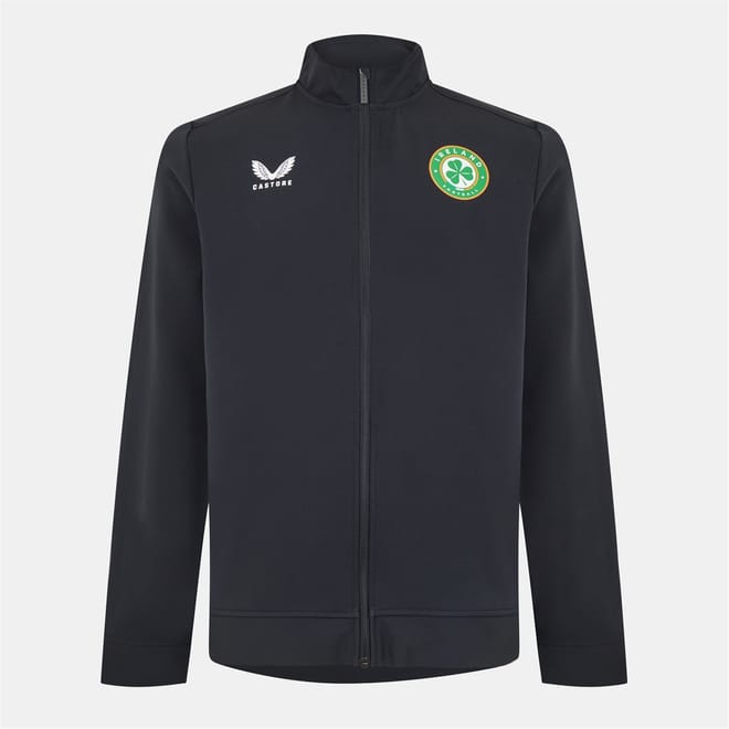 Fai Solid Patterned Ribbed Cuff Track Jacket