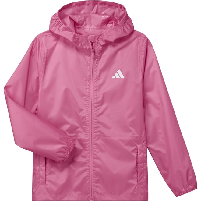 Solid Patterned Hooded Rain Jacket