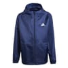 Hooded Neck Solid Patterned Rain Jacket