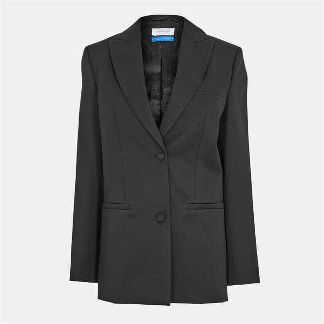 Tomboy Solid Patterned Lapel Collared Suit Jacket