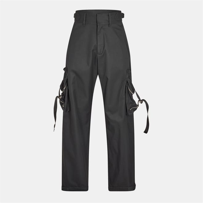 Zipped Pocket Solid Combat Pants