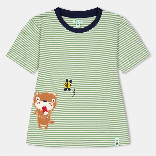 Sid Busy Regular Fit Embroidered Short Sleeve Crew Neck T-Shirt