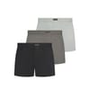 3 Pack Woven Plain Design Boxer Shorts