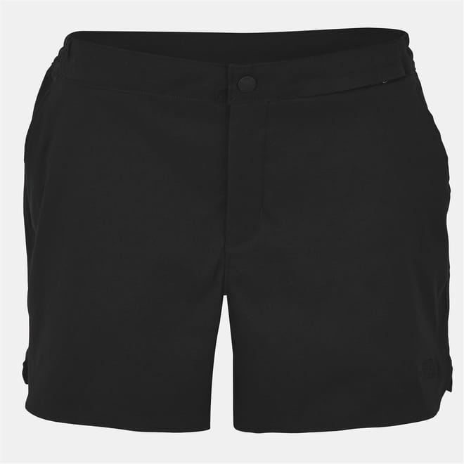 Relaxed Fit Walking Shorts with Curved Hem