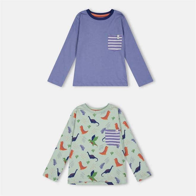 Dino Pocket Regular Fit Long Sleeve T-Shirt