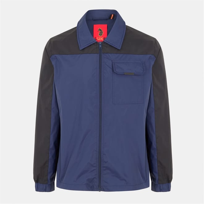 Luke Lion Crest Snap Button Bomber Jacket