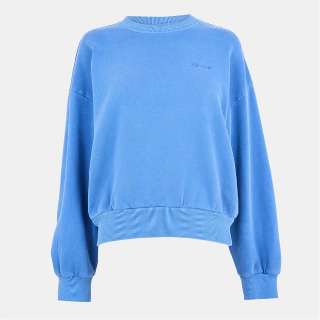 Retro Cherries Jubilee Embroidered Drop Shoulder Sweatshirt