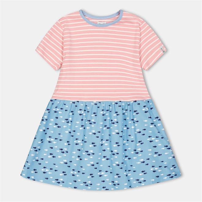 Fabic Mix Dress