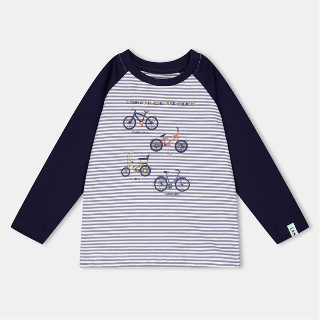 Bike Graphic Raglan Sleeve Athletic Top
