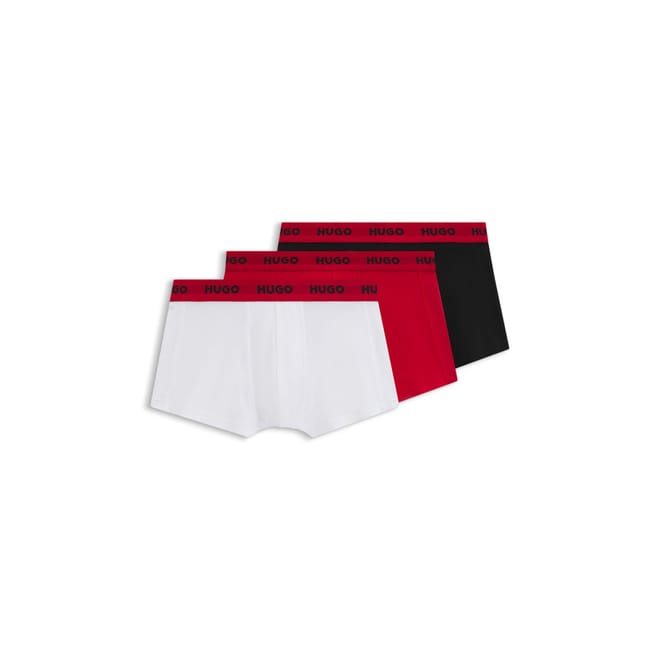 3 Pack of Logo Waistband Trunks