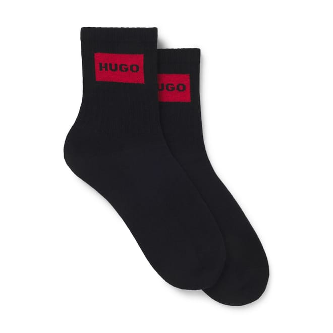 2 Pack of Red Logo Socks