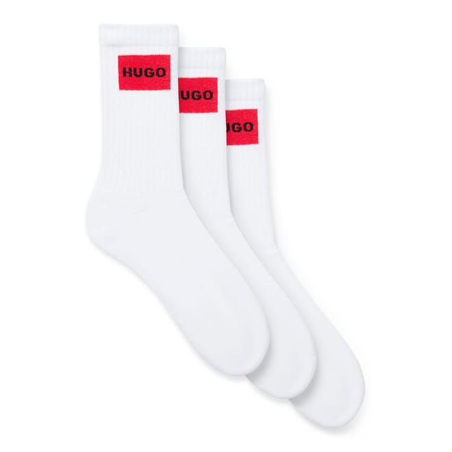 3 Pack of Red Logo Socks