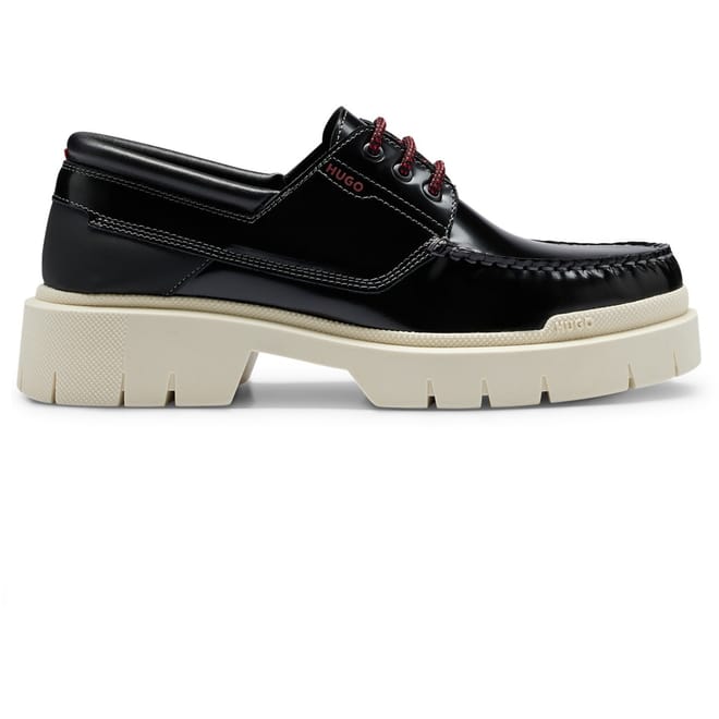 Denzel Moc Toe Low Heel Boat Shoes