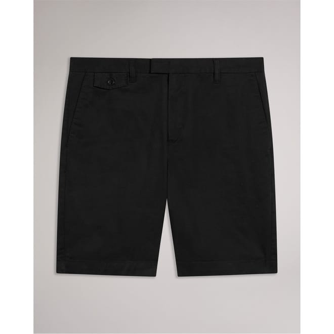 Solid Patterned Chino Shorts