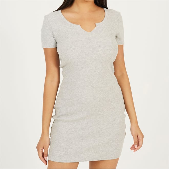 Dress With Notch Neck