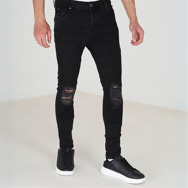 Wash Biker Jeans