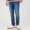 Fit Jeans With Contrast Side Seam Tape Detail