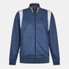 Regular Fit Hooded Neck Bomber Collar Sweatshirt