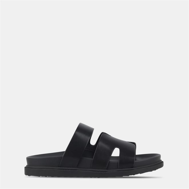 Hermes Open Toe Flatform Slide Sandals
