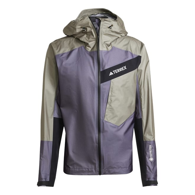 Track Solid Patterned Hooded Jacket